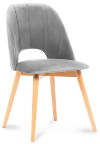 Scaun de dining TINO 86x48 cm gri/stejar deschis