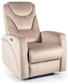 Scaun rabatabil Kronos Velvet, bej