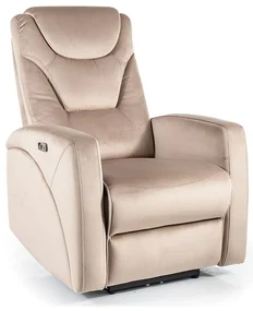 Scaun rabatabil Kronos Velvet, bej