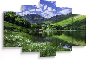 Tablou - Peisaj cu un lac (150x105 cm)
