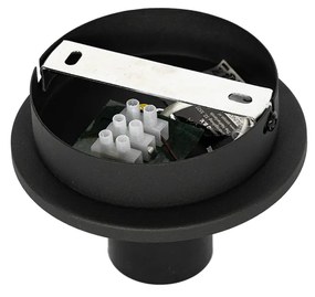 Plafoniera orientală neagră cu bambus natural 30 cm - Pua