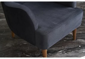 Fotoliu cu aripi NEKO antracit