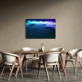 Tablou - Munți în model de calculator (90x60 cm)