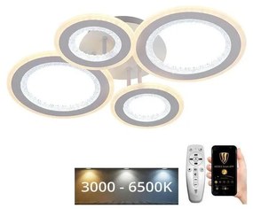 Lustră LED dimabilă aplicată LED/100W/230V 3000-6500K + telecomandă