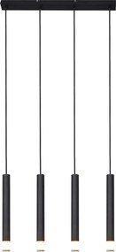 Zuma Line P241125804BL - Lampă suspendată VELIC cu cablu, 4xG9/5W/230V, negru