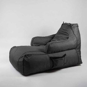 Fotoliu Player Pufrelax, Material Impermeabil - Gri inchis