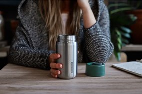 Cană termos argintie din oțel inoxidabil 340 ml – Black + Blum