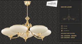 Candelabru 5 brate design clasic Cristal Scholer San Marino
