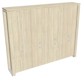 Dulap înalt Verno+ 260 x 46 x 210 cm, salcâm