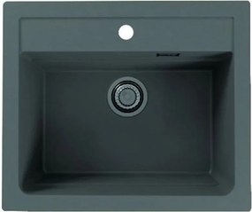Chiuveta compozit Alveus Atrox 30 gri 59x50 cm