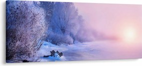 Tablou - Râu înghețat (120x50 cm)