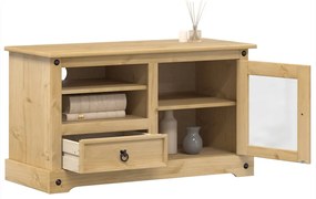vidaXL Dulap TV „Corona”, 100x45x58 cm, lemn masiv de pin