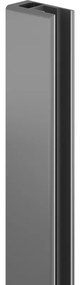 Mexen listă perete lateral pentru perete duș, gun metal - 800-00-95