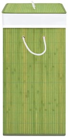 Cos de rufe din bambus, verde, 83 L 1, Verde, 43.5 x 33.5 x 65.5 cm
