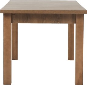 Masă extensibilă pentru dining, stejar lefkas închis, 160-203x90 cm, MONTANA STW