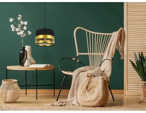 Lustră pe cablu MILO 1xE27/60W/230V aurie/neagră