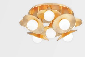 Plafoniera LUX realizata manual, design modern EMERALD, cu 9 surse de lumina