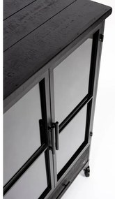 Vitrină neagră din metal Ferre – White Label