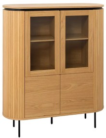 Vitrina cu furnir de stejar ATELIER 140cm