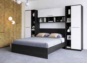 Pat negru Ferrara dormitor - Mali - 140x200