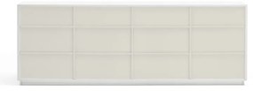 Comodă Teulat Doric, lățime 200 cm, alb