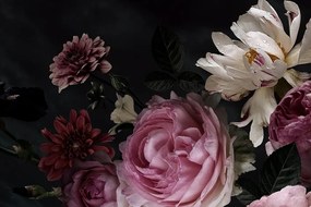 Fototapet autoadeziv buchet de flori în detaliu