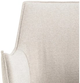 Scaun de sufragerie crem tapițat Bonita – Actona