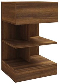 816045 vidaXL Noptieră, stejar maro, 40x35x65 cm, lemn prelucrat