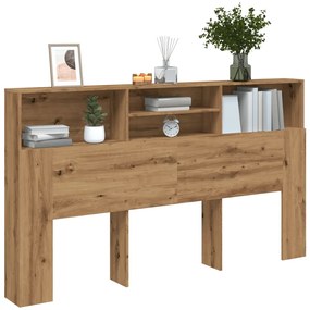 vidaXL Tăblie pat dulap stejar artizanal 180x19x103,5cm lemn prelucrat