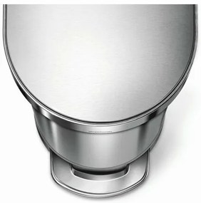 Simplehuman Coș de gunoi cu pedală Slim 45 l, inox