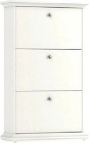 Pantofar PARIS, alb, PAL infoliat, 78x28x128 cm