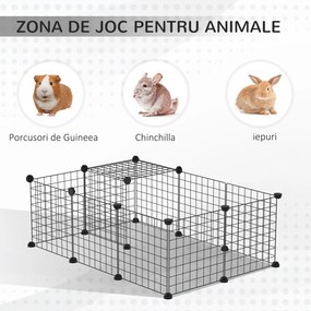 Cusca modulara PawHut, pentru animale mici, 105x70x35cm | Aosom Romania