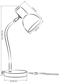 Lampă de masă MIMI 1xE27/10W/230V galben