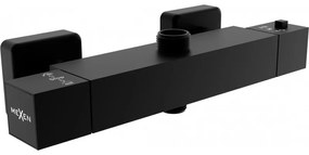 Mexen Cube baterie de duș termostatică, neagră - 77250-70