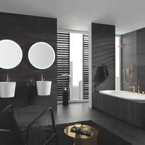 Baterie lavoar Grohe Essence L cu ventil Pop-Up auriu lucios Cool Sunrise