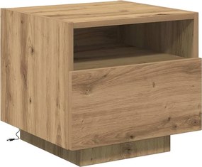 vidaXL Dulap de noapte Stejar Artizanal 40 x 39 x 37 cm Lemn compozit