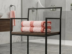 Prosop cu uscare rapida VELMORA 70x140 cm roz, 100% microfibra