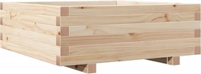 vidaXL Jardinieră de grădină, 70x70x26,5 cm, lemn masiv de pin