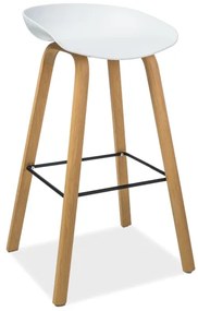 Scaun de bar alb HOKER STING