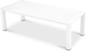 Masa pentru interior/ exterior design LUX din aluminiu Vistamar alb, 240x105cm