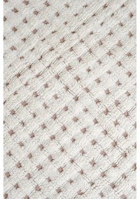 Covor fildeș lavabil, țesut manual din lână 140x200 cm Unexpected Wool – Lorena Canals