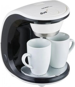 La mâna a doua: Cafetiera First Austria FA-5453-2, 450W, 2 cesti, Filtru detasabil, Alb
