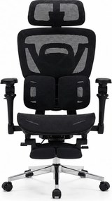 RESIGILAT- AERONIX SG630 MESH Black – Scaun ergonomic premium Full Mesh, Cotiere 7D, Suport Lombar Dublu, Șezut Translație, Mecanism multifunctional inclinare/blocare, Suport pentru picioare