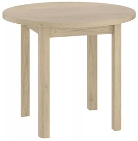 Masa de dining rotunda ADAM 80x80 cm, decor stejar Cremona Torro