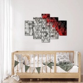 Tablou - 3D hexagoane (150x105 cm)