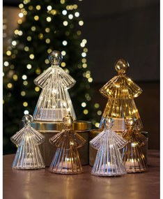 Decorațiuni luminoase maro 2 buc. ø 6,5 cm Alberte – Sirius