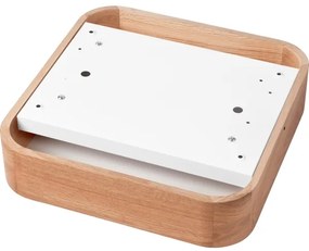 Plafonieră OAK SQUARE 2xE27/15W/230V 35x35 cm stejar
