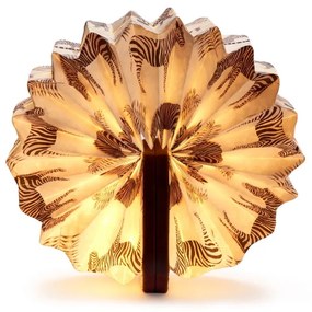 Veioză maro cu luminozitate reglabilă (înălțime 3,5 cm) Velvet Accordion – Gingko