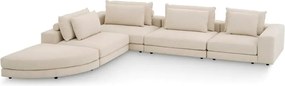 Canapea modulara design LUX Lounge Club, Nuoro beige