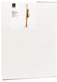 Cuier din lemn de arbore de cauciuc alb-natural Flapper – Umbra